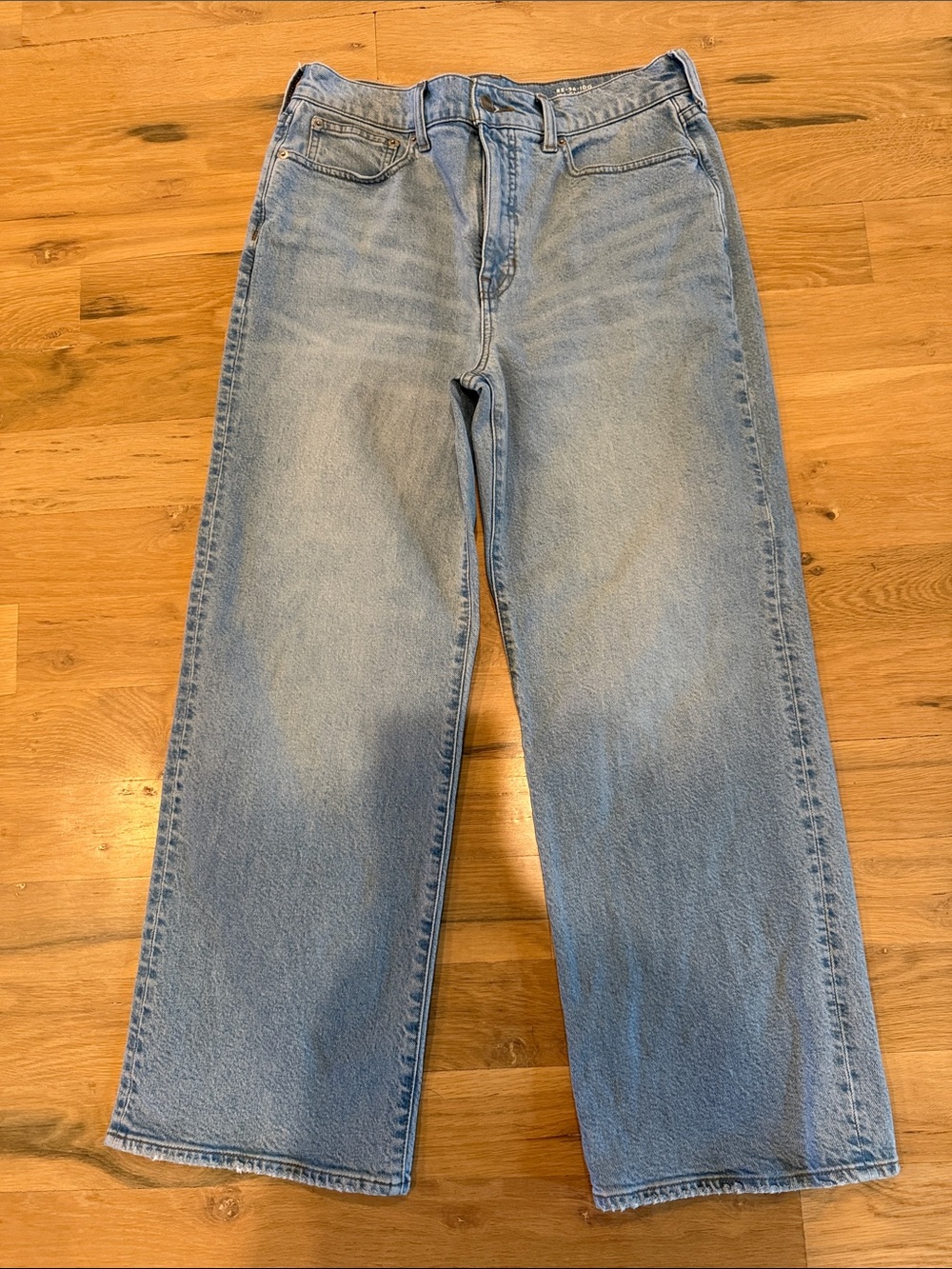 J. Crew Light Wash ‘96 Slim Wide Jeans